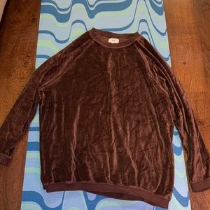 Velvet Crew Neck